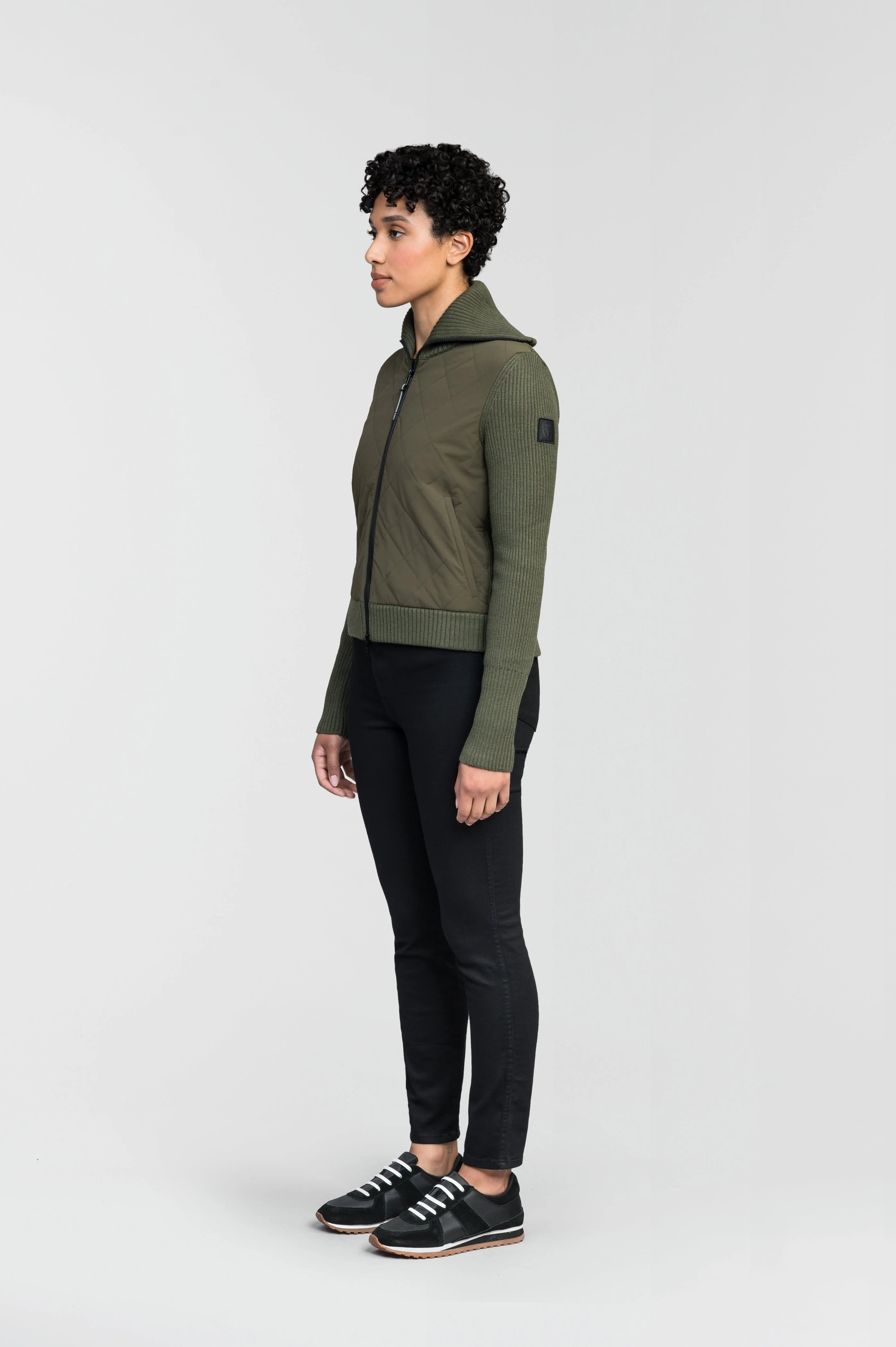 Ada Women's Quilted Full Zip Sweater - Image 14