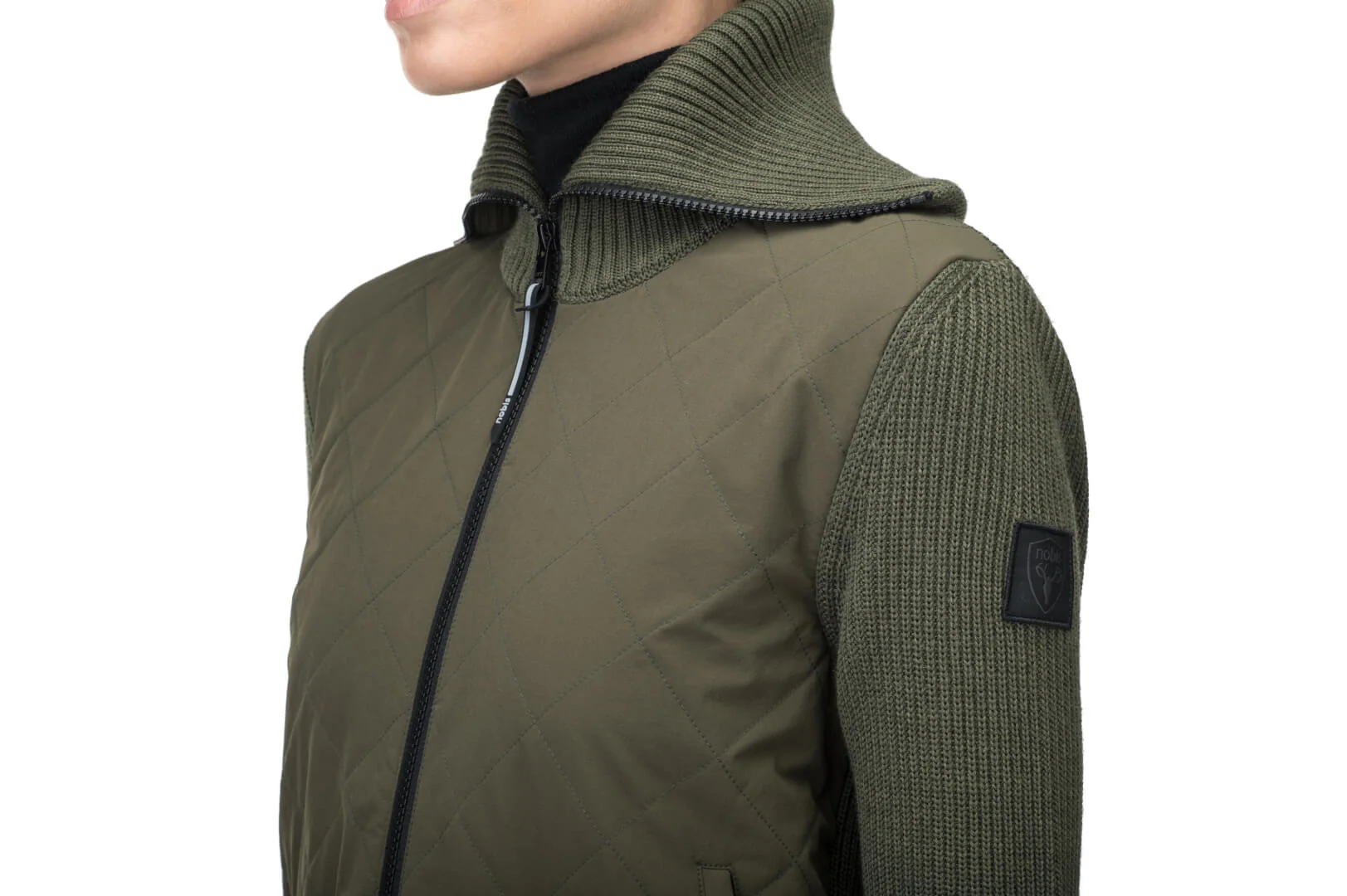 Ada Women's Quilted Full Zip Sweater - Image 17