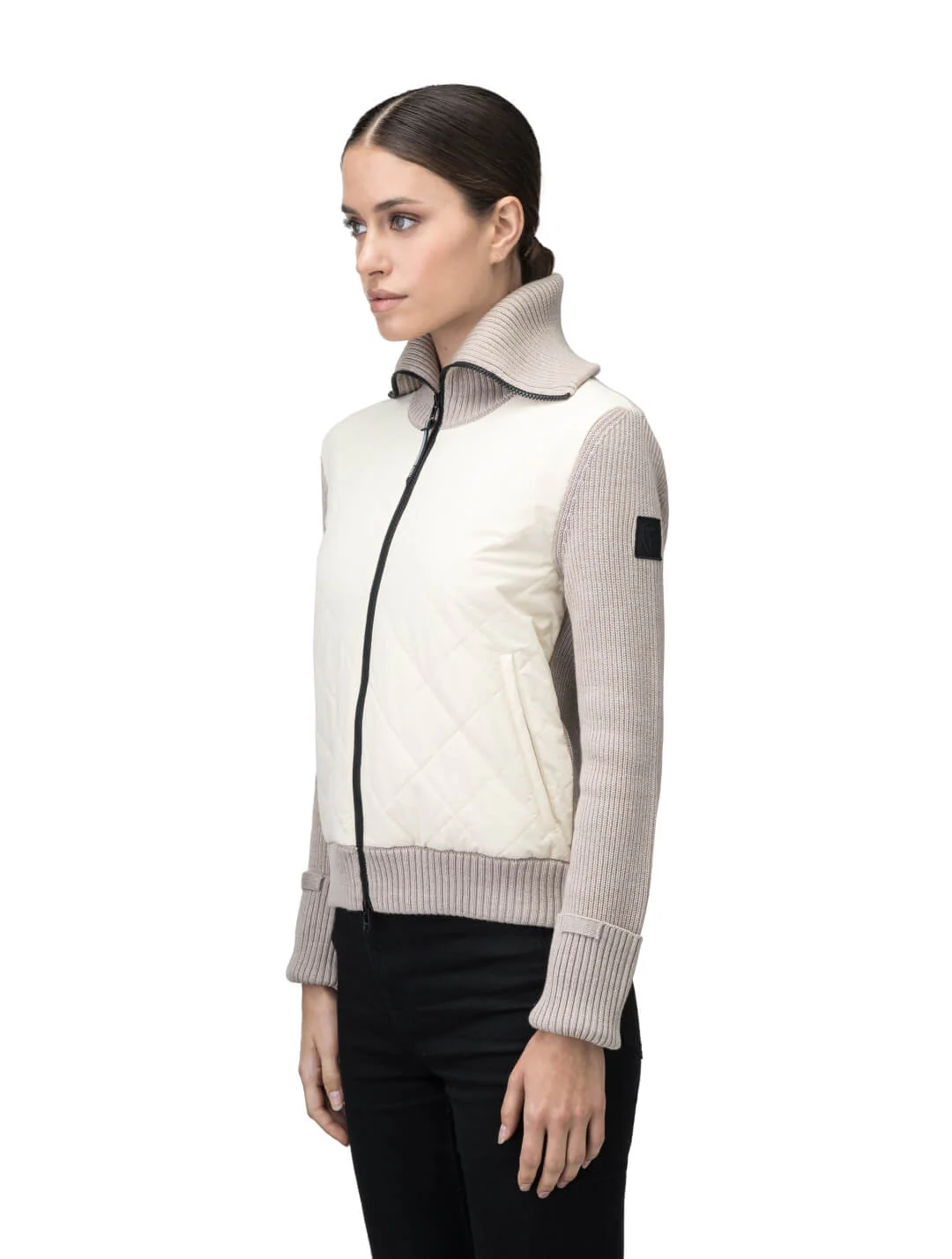 Ada Women's Quilted Full Zip Sweater - Image 7