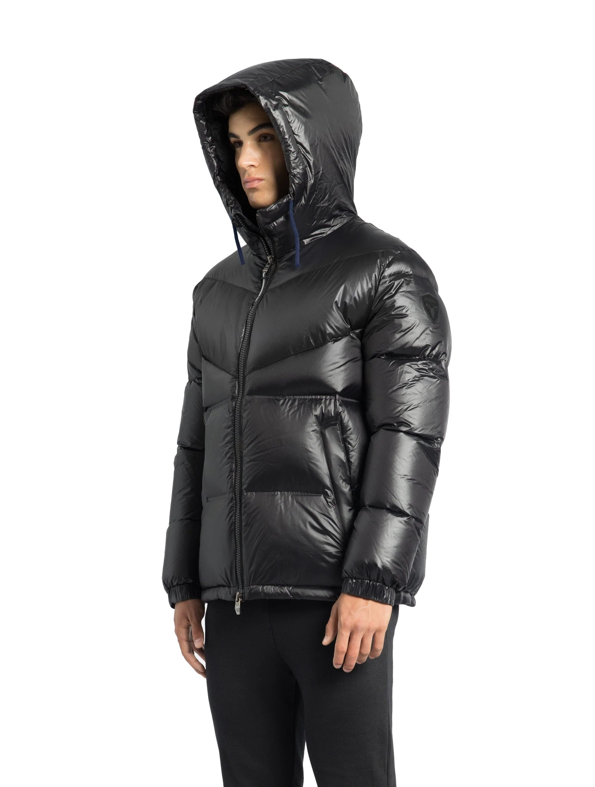 Dyna Men's Chevron Quilted Puffer Jacket - Image 5