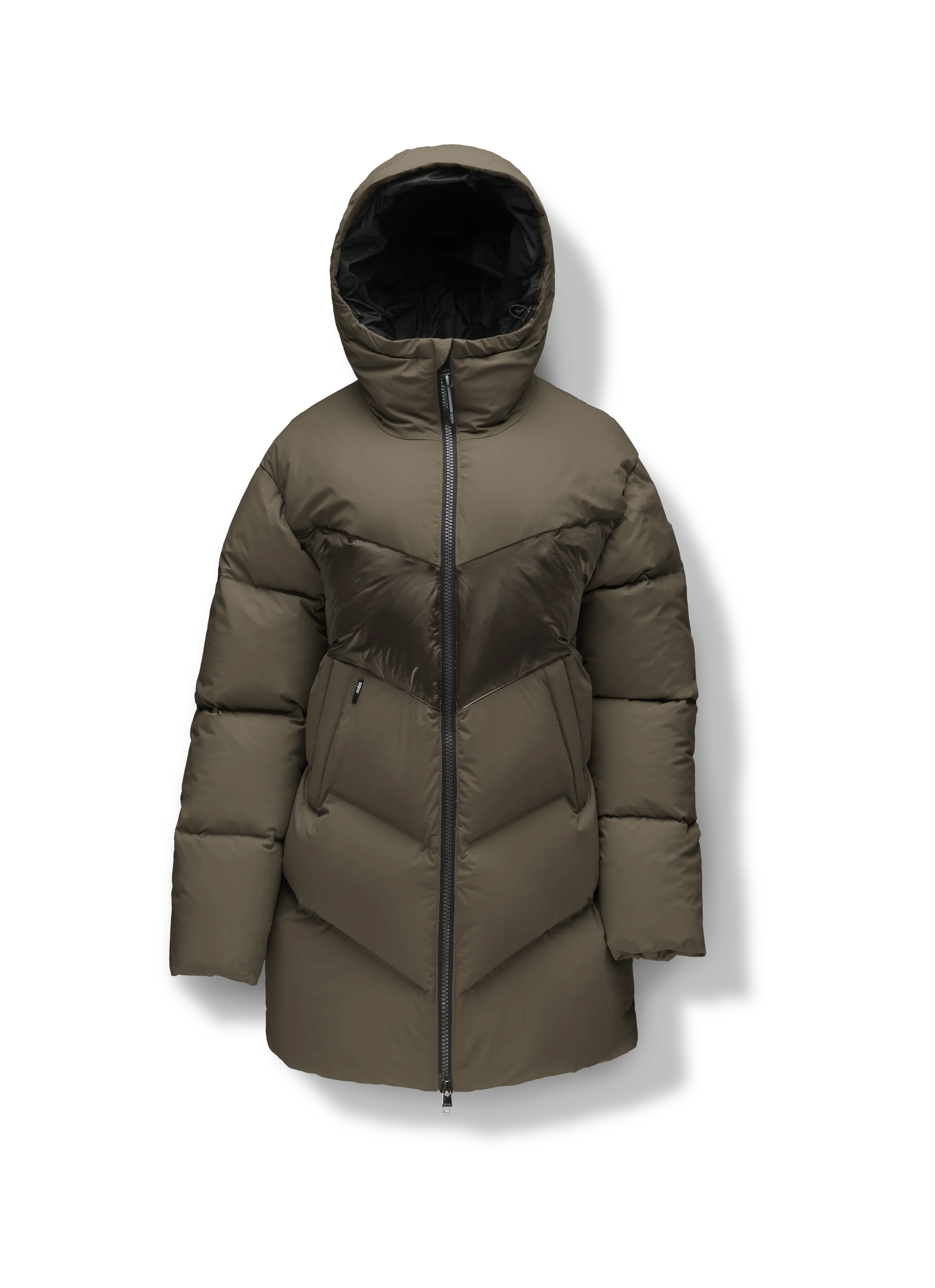 Isla Women's Chevron Quilted Puffer Jacket - Image 13