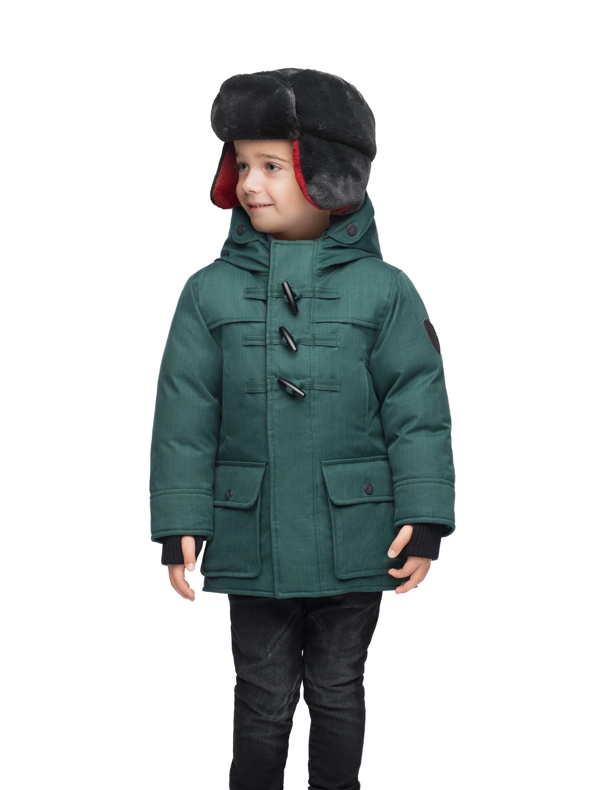 Little Liam Kids Duffle Jacket - Image 11