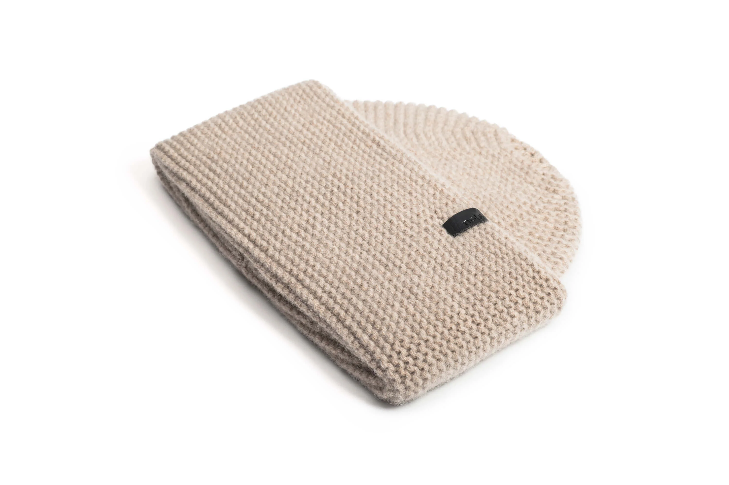 Mira Unisex Purl Knit Beanie - Image 6