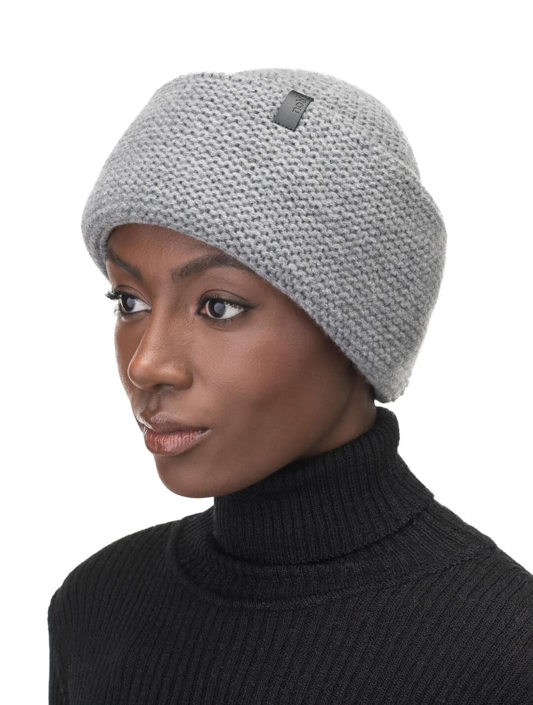 Mira Unisex Purl Knit Beanie - Image 9