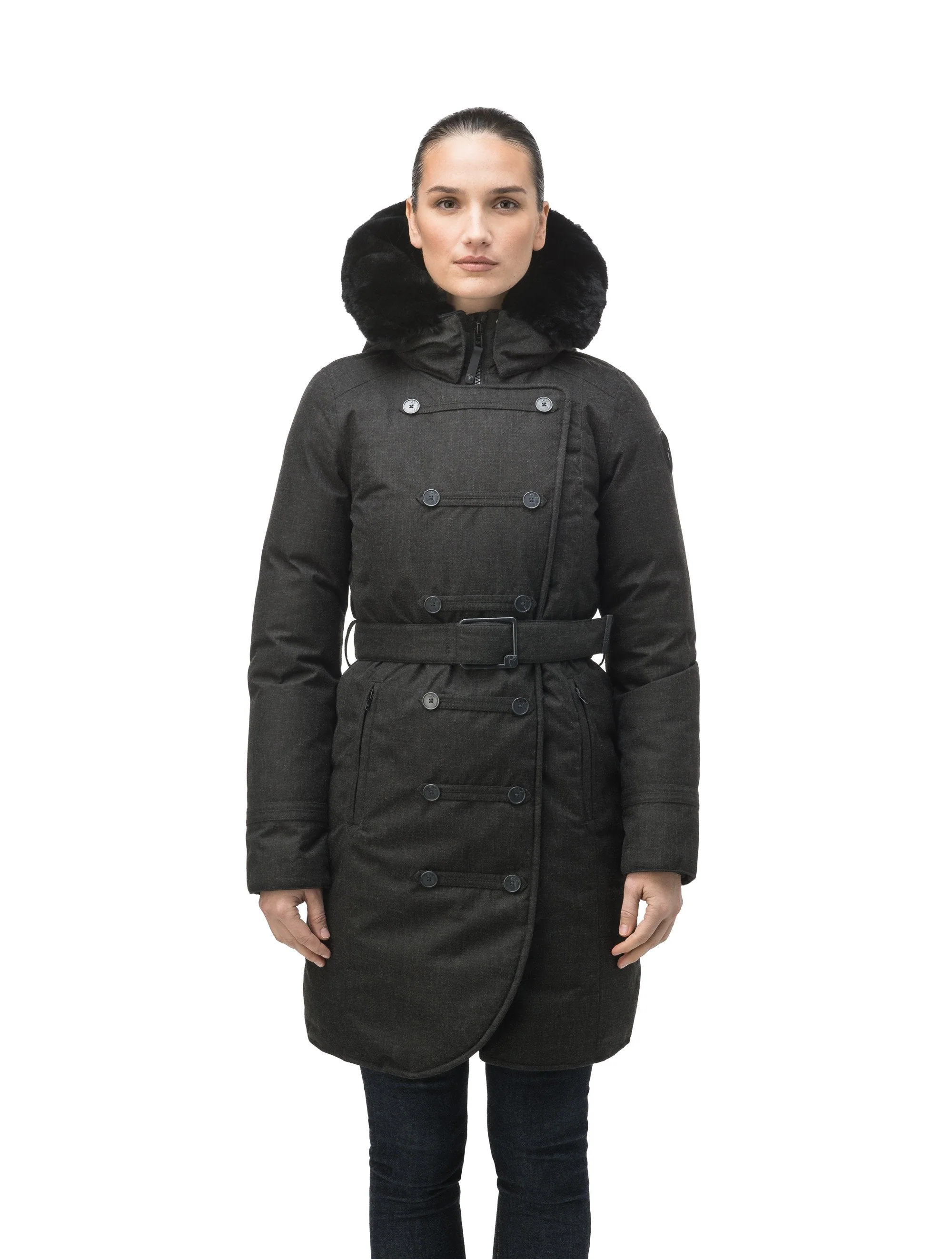 Ursula Women's Double Breasted Coat - Image 8